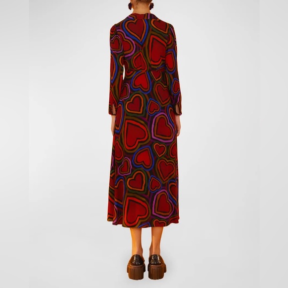 Farm Rio Rainbow Wild Hearts Maxi Dress - Picture 3 of 7